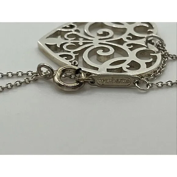 Tiffany & Co. Sterling Silver Enchant Heart Necklace - 20” - Picture 9 of 16